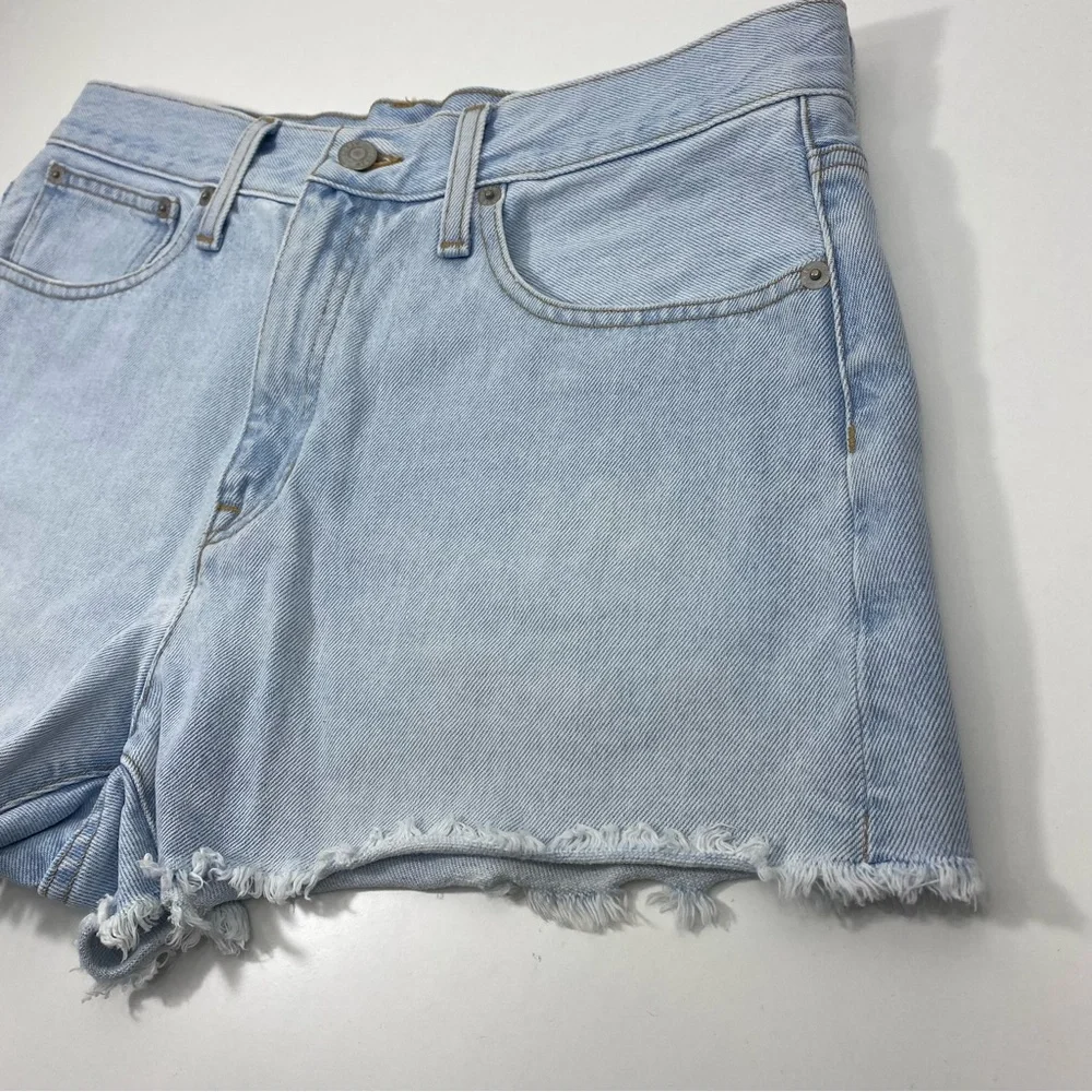 J. Crew BF381 Waterside Light Blue Wash Relaxed Denim Cutoffs Jean Shorts 29 - Picture 11 of 15